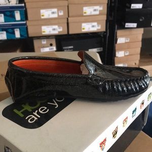 Patent Leather Black Graffiti loafer